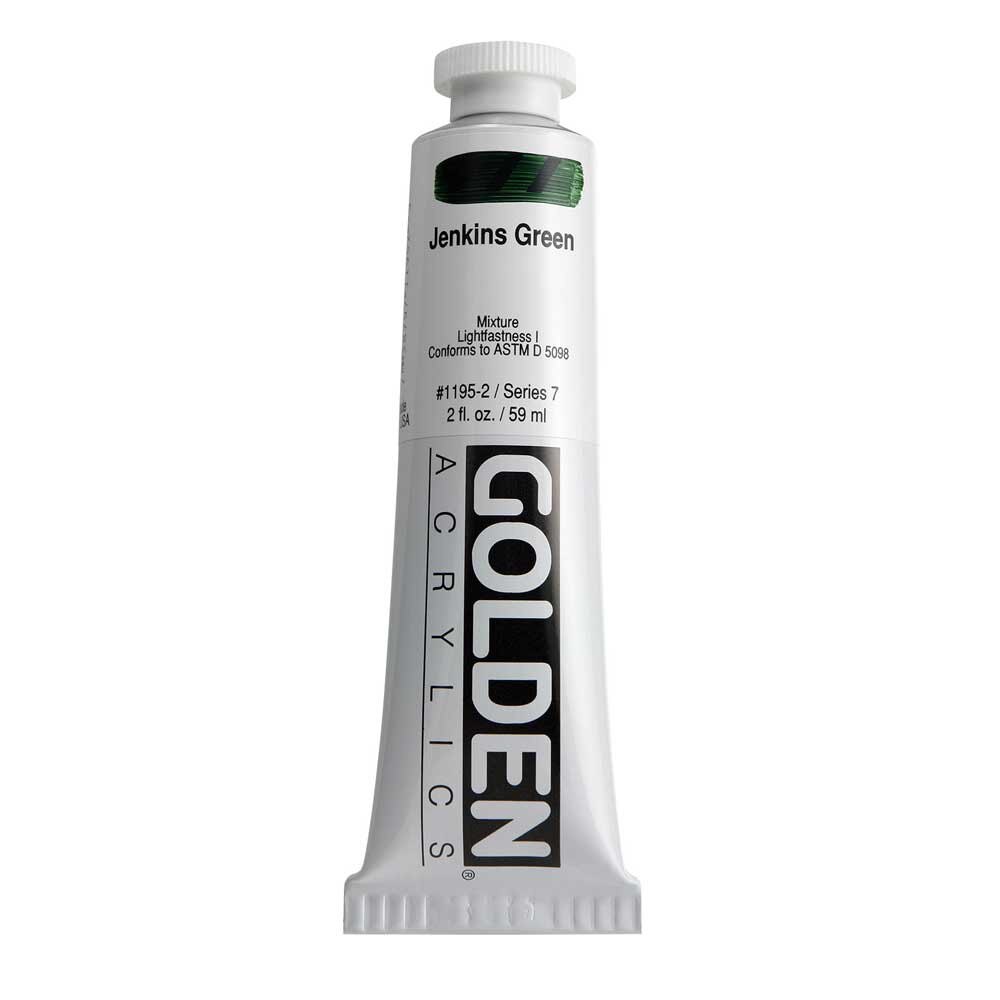 Golden Heavy Body Acrylic Tube 2oz Jenkins Green